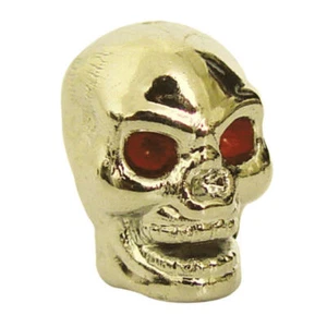 Trik Topz Ventilkappen, Skull Gold, für Harley - Davidson - Bild 1 von 1