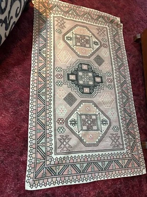 Alfombra tribal Dhurrie tejida a mano india algodón Foto 1 de 3