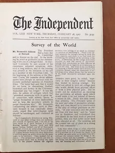 Theodore Roosevelt Support College Sports 1907 Harvard - Bild 1 von 4