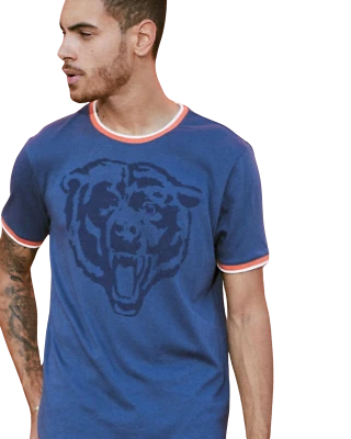 Camiseta de comida chatarra NFL para hombre Chicago Bears retro con timbre nueva XS, S, M Foto 1 de 3
