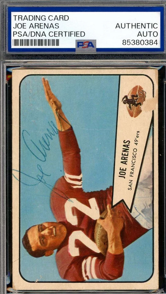 Joe Arenas PSA DNA Vintage Signed 1954 Bowman Rookie Autograph - Image 1 of 1