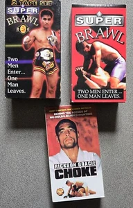 Lot of MMA Tapes, SuperBrawl, Caged Combat, Rickson Gracie Choke - Picture 1 of 6