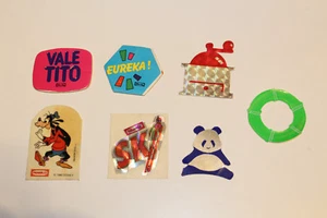 LOTE 7 CROMOS TROQUELADOS "PANRICO" ADHESIVOS AÑOS 80.  - Imagen 1 de 2