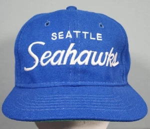 Vintage Youth Seattle Seahawks Script Sports Specialties Hat Cap Snap Back - Picture 1 of 10