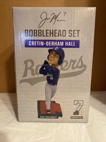2019 Minnesota Twins Joe Mauer Cretin-Derham Hall Bobblehead #1 of 4! Cover