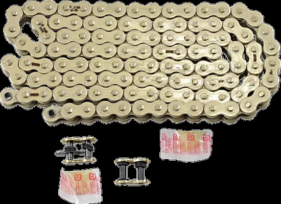 Cadena de transmisión RK Gold 520 Max X 120 eslabones anillo RX Husqvarna TE400 01 Foto 1 de 4