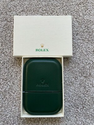 Tarjetero Rolex verde de cuero de negocios regalo VIP Foto 1 de 4