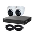 Dahua EZ-IP 5MP IP PoE White or Grey Outdoor 2 Camera Kit 1TB Hard Drive 30m IR