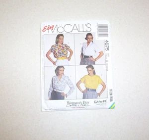 Ungeschnittene McCall's Misses Blusen Schnittmuster #4675 - Bild 1 von 2