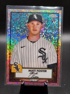 2021 Topps Chrome Platinum Anniversary - Matt Foster #123 Rose Gold /75 - Picture 1 of 2