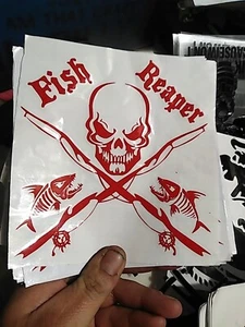 Fishermen Decal, Fish Reaper Decal Red - Bild 1 von 1