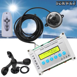 Complete LCD Solar Tracking Dual Axis Solar Panel Tracker Controller +Anemometer - Picture 1 of 19