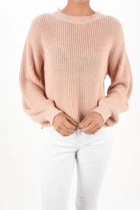 Maglione pullover maglia waffle manica larga Yemak donna MK3654 - Foto 1 di 3