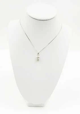 COLLANA CAMPANELLA TRAFORATA SMALTATA BIANCO IN ARGENTO 925 RODIATO IN ORO 18KT - Immagine 1 di 3