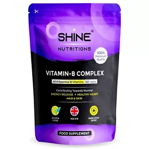 Vitamin B Complex 120 Tablets B1, B2, B3, B5, B6, B12, Biotin & Folic acid - UK - Picture 1 of 6