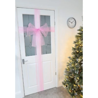 Christmas Concepts® Baby Pink Christmas Fabric Door Bow Decoration - (DA70-BOW)