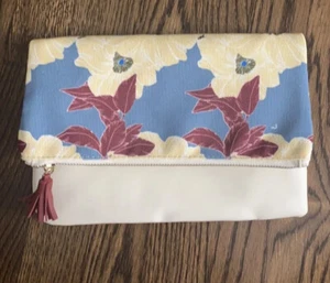 Rachel PallY Cosmetic Bag Or Clutch Purse: Floral NWOT. Tassel Zip Closure. - Picture 1 of 6