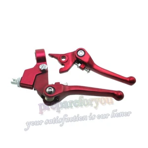 Palancas de embrague de freno plegables rojas para bicicleta china Dirt Pit Thumpstar Atomik Stomp - Imagen 1 de 6