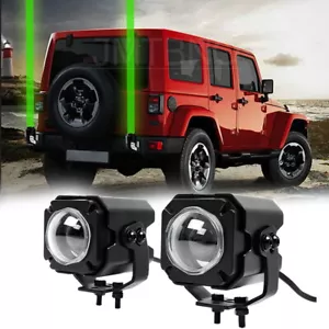 Pair Laser RGB LED Whip Lights Whipless Antenna Remote for UTV ATV Offroad Truck - Bild 1 von 15