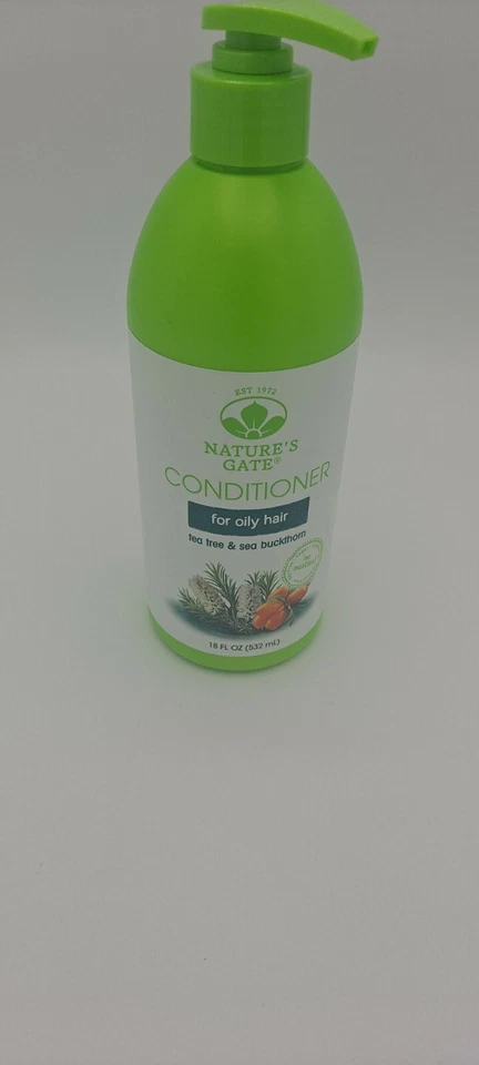 Nature's Gate Conditioner Pump 18oz For Oily Hair Tea Tree and Sea Buckthorn - Image 1 of 3