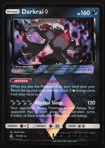 Darkrai Prism - 77/156 - Holo Rare - Sun & Moon Ultra Prism - Pokemon Card - Picture 1 of 2