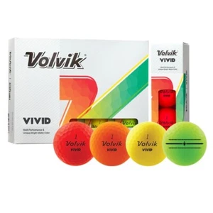 Volvik Golf 2024 Vivid Matte Finish Golf Balls - 1 Dozen Box - Pick Color! - Picture 1 of 24