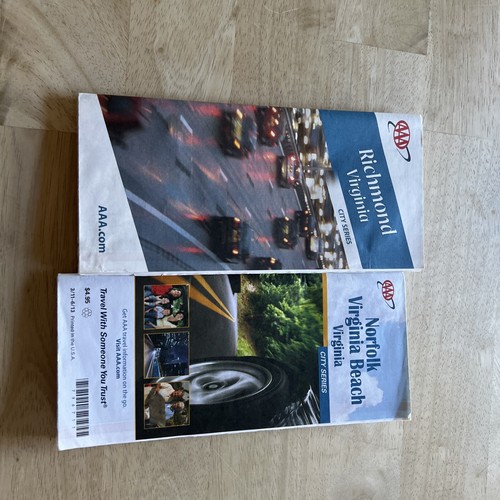 Vintage Richmond Virginia Norfolk Virginia Beach Virginia Maps Lot Of 2