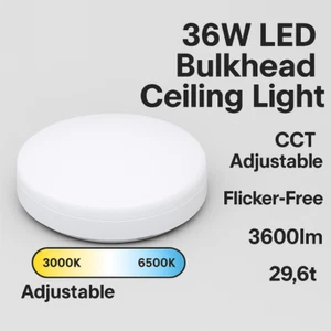 Nuevo mamparo de luz de panel LED súper brillante 36 W delgado sin marco montado en superficie - Imagen 1 de 4