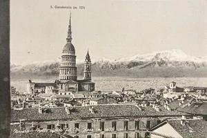 Cartolina - Novara - Nello sfondo del M. Rosa - 1959 - Bild 1 von 2