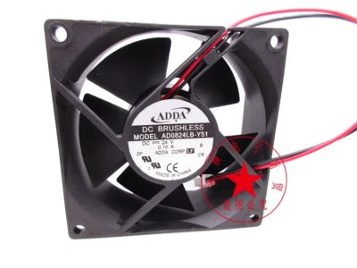 1PC ADDA 80*80*32MM AD0824LB-Y51 24V 0.10A 8CM Cooling Fan - Image 1 of 2