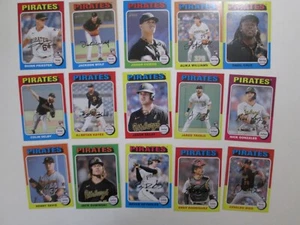 Lotto squadra pirati Topps Heritage 2024 (15 carte base) vedi foto per card #s - Foto 1 di 2