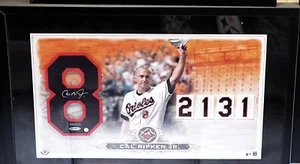 Cal Ripken Jr Autograph Framed Jersey Number Upper Deck COA Orioles #/50 - Picture 1 of 1