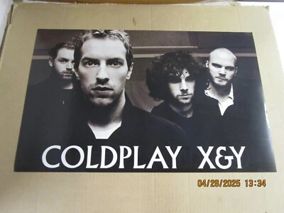 COLDPLAY X&Y 2XSided Perforated Promo Flat New! Unused! 2005 Capitol Records - Image 1 of 2