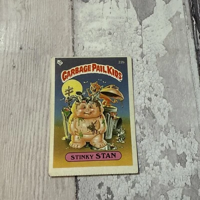 1985 Garbage Pail Kids Stinky Stan 22b Topps Series 1 Drivers License Matte - Image 1 of 2