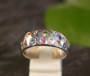 Hübscher 925 Silber Ring Bunt Tutti Frutti Bernhard Conradt Idar Oberstein - Picture 1 of 12