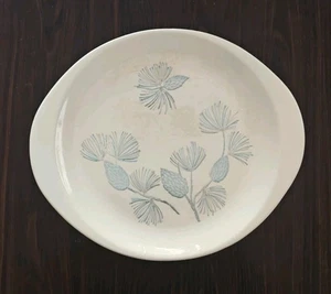 Oval Serving Platter Marcrest Stetson Blue Spruce Pine Cone, VTG, Handpainted - Picture 1 of 7