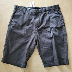 Volcom Corpo Class Shorts Gray Greenish Size 34 Men's Chino Style NWT - Picture 1 of 3