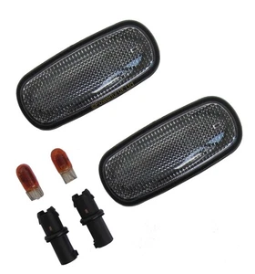 2x Smoked Side Repeater wing indicator lamp for Land Rover Discovery 2 II TD5 - Picture 1 of 4