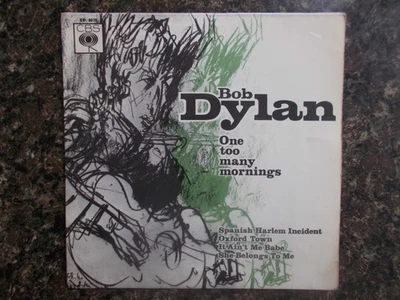 M-  UK  CBS  EP - BOB DYLAN - "ONE TOO MANY MORNINGS" Foto 1 de 4