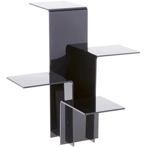 Plymor schwarz Acryl Schnellkupplung 4 Regale Erhöhung, 15,375" Höhe x 15,25" Breite x 15,25" Tiefe - Bild 1 von 1