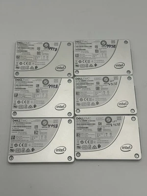 LOTE DE 6 90% INTEL SSD SERIE D3-S4610 SSDSC2KG480G8R 06JGT5 480GB 2.5" 6Gb/s Foto 1 de 4