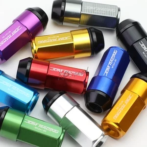 20x Green M12x1.5 23mmOD 29mm Lug Nuts+24mm Cap+Adapter for Conical Seat Wheels - Picture 1 of 5