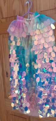 Mantello a sirena vestito bambina nuovo - Immagine 1 di 3