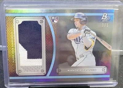 Wander Franco 2022 Bowman Platinum Patch /5 - Image 1 of 2