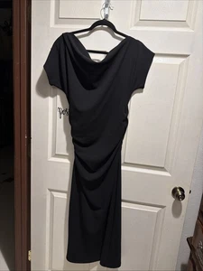 Gibson Latimer Para Mujer TALLA M QCinched-Cintura Caída Hombro Negro RN 58909 - Imagen 1 de 4