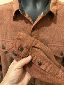 Pendleton Cascade Rust Herringbone Shirt XL USA Fabric Mexico Made Western Work - Bild 1 von 5