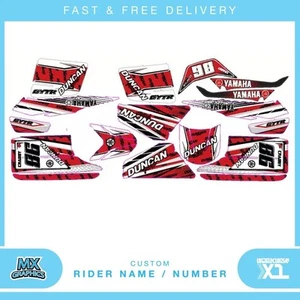 Fits Yamaha Blaster 200YFS 1988-2005 quad decals name & number mx laminate vinyl - Picture 1 of 1