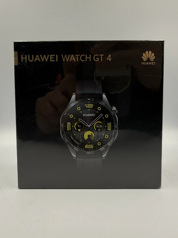 Watch GT 4 B19F 46mm Bluetooth Smartwatch 1.43" AMOLED Screen - Black - Image 1 of 1