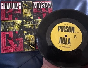 Hula - Poison Original UK 7" Vinyl Record Single 1986 RED74 New Wave Electronic - Picture 1 of 2