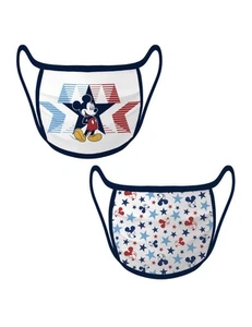 Disney Americana Patriotische Gesichtsmaske 2er Set Versiegelt Größe Erwachsene Lg Disney Store - Bild 1 von 5